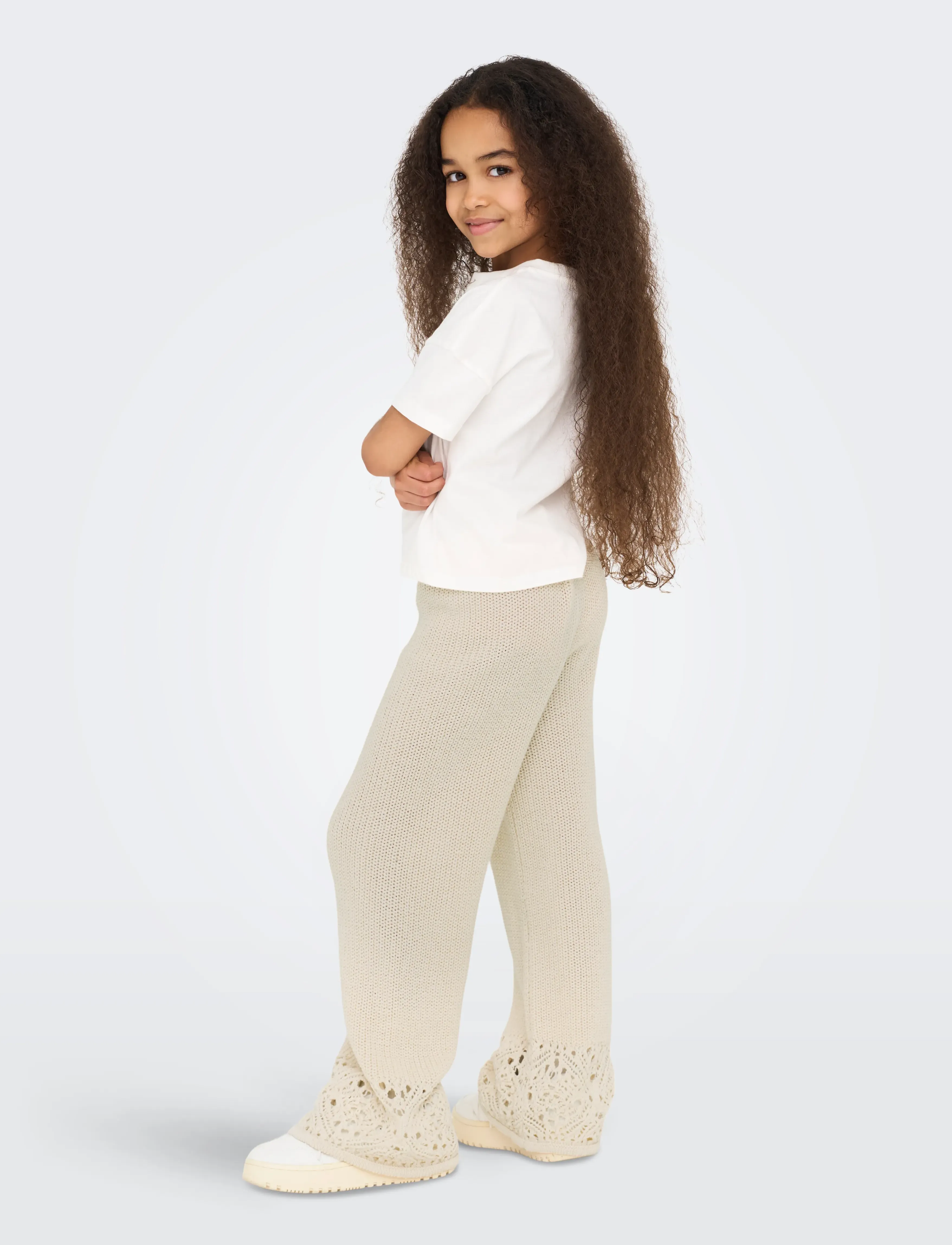 Kids Only - KOGMERYL LIFE PANT KNT - byxor - birch - 3