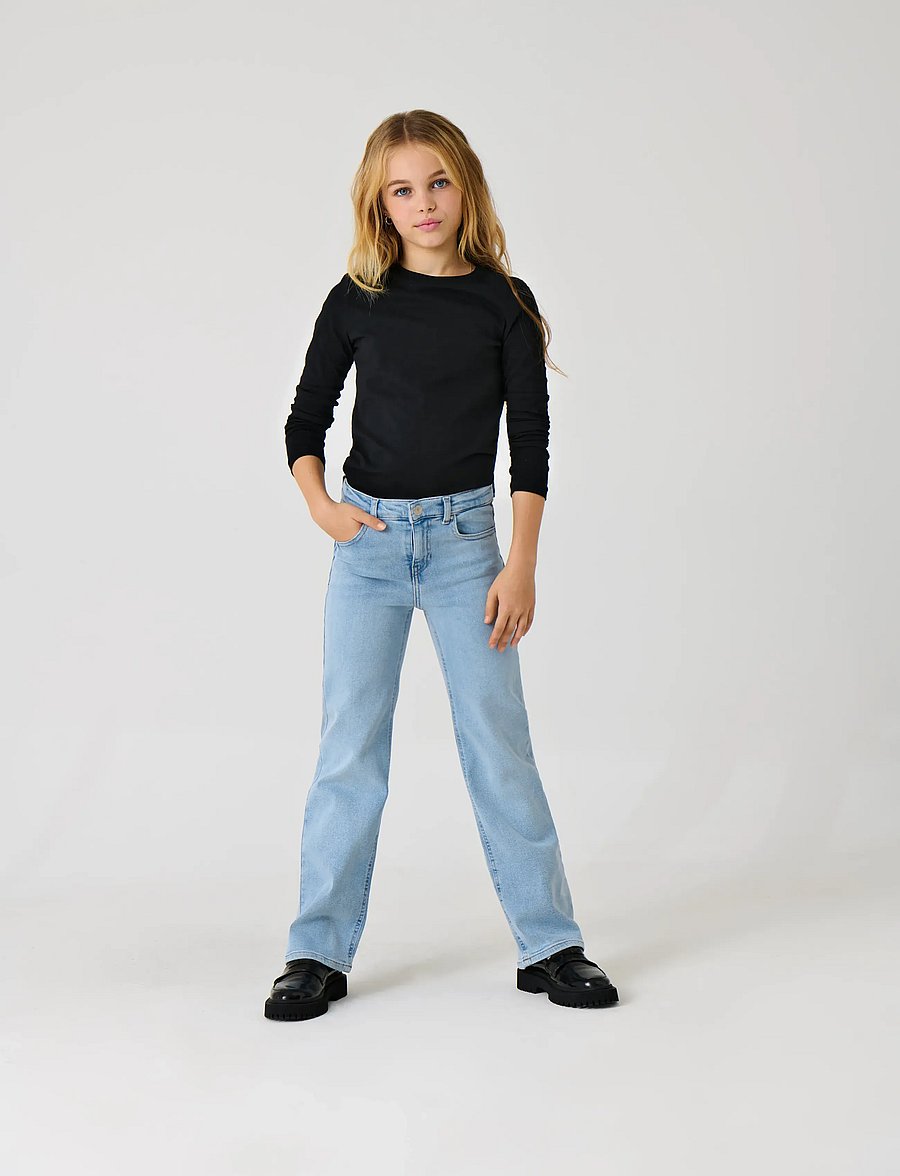Kids Only - KOGJUICY LIFE WIDE LEG DNM DIA547 NOOS - pantalons larges - light blue denim - 0