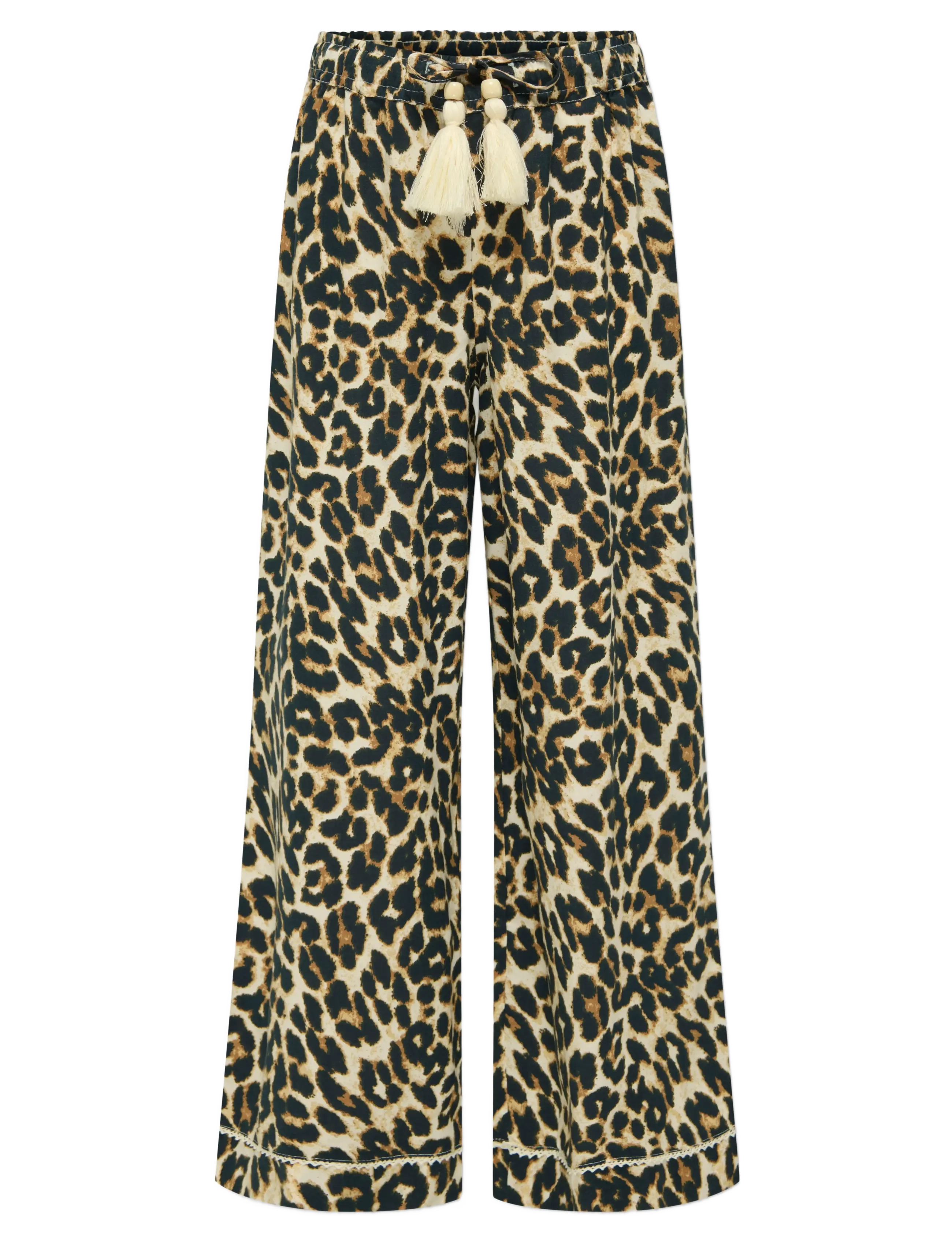 Kids Only KOGGLOW LIFE PANT AOP WVN - Bukser - BLACK / black