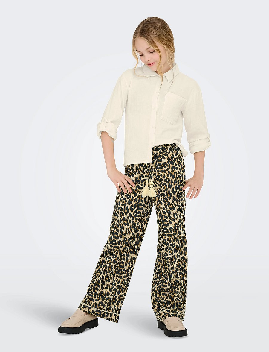 Kids Only - KOGGLOW LIFE PANT AOP WVN - bukser - black - 5