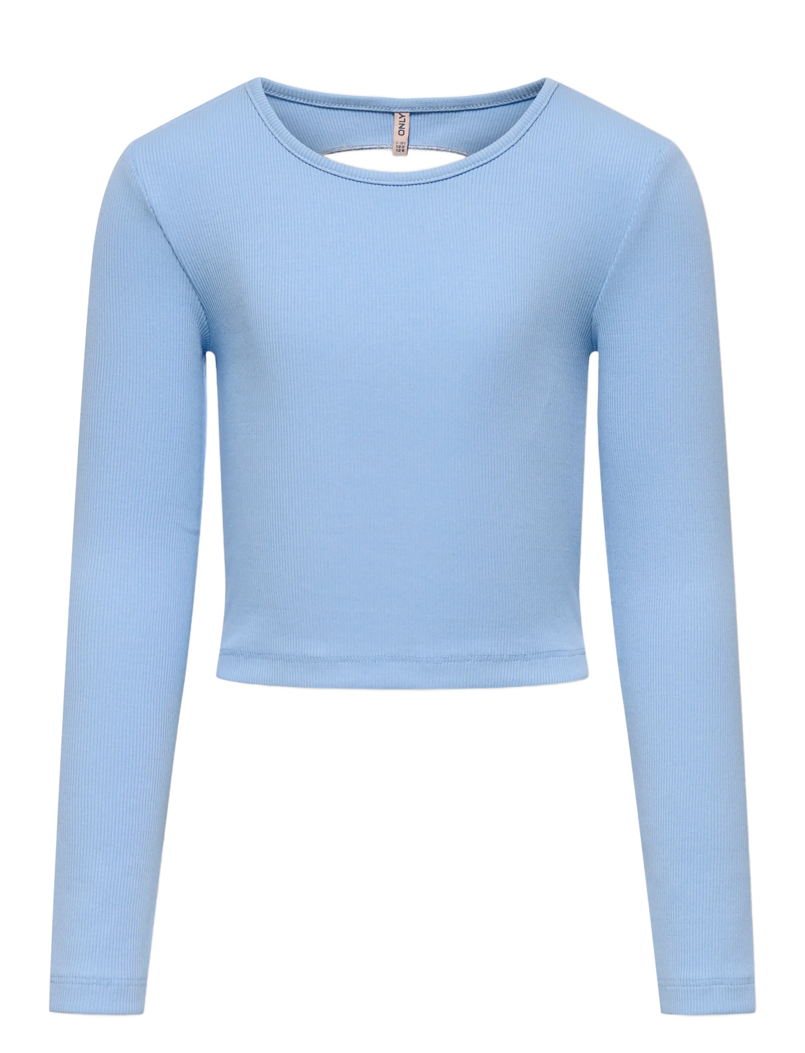 Kids Only KOGNESSA LIFE LS CONTRAST CUTOUT TOP JRS - T-shirts - OPEN AIR / blue