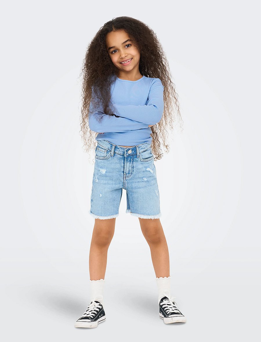 Kids Only - KOGNESSA LIFE LS CONTRAST CUTOUT TOP JRS - langärmelig - open air - 5
