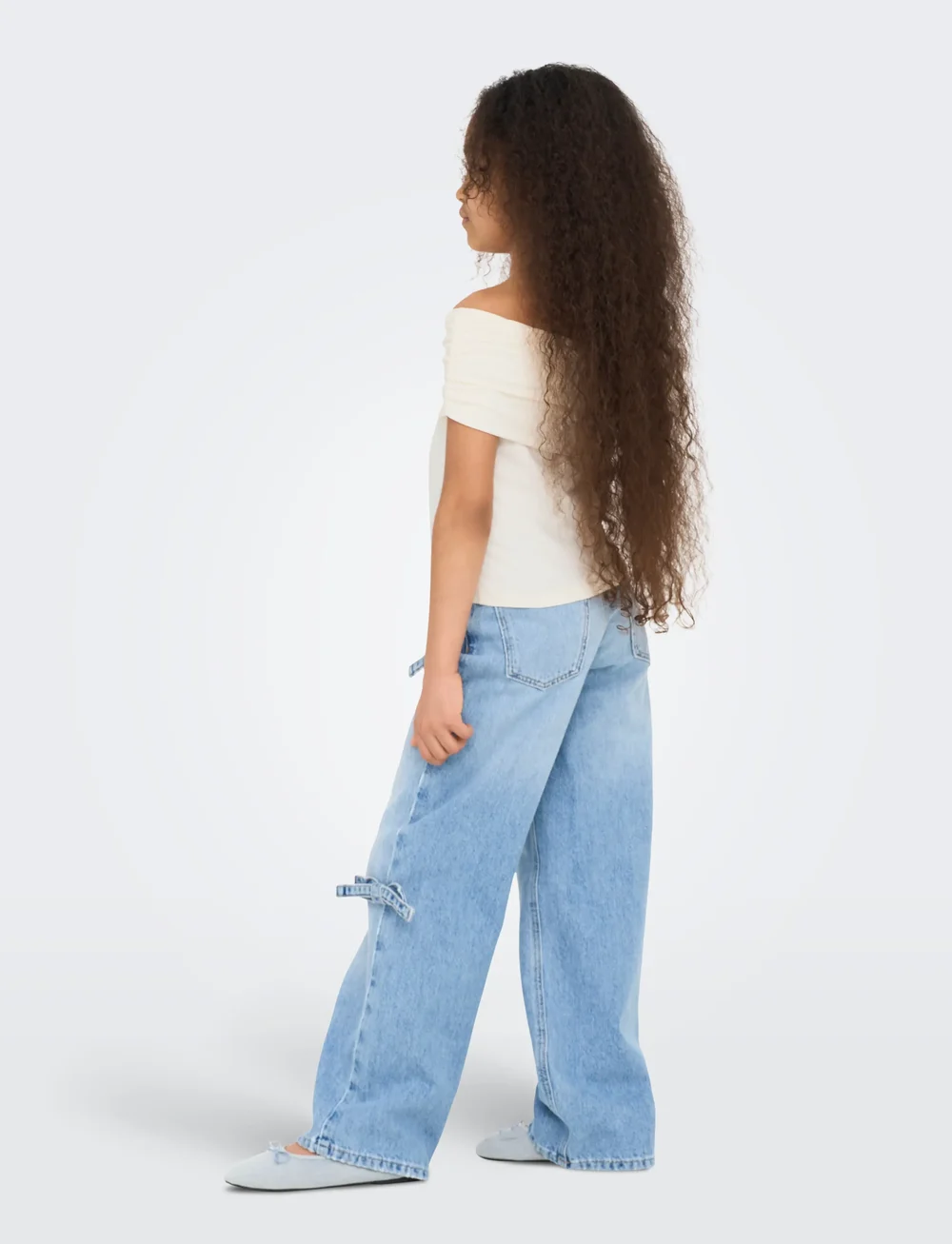 Kids Only - KOGEA OFF SHOULDER SS TOP JRS - tanktops - cloud dancer - 3