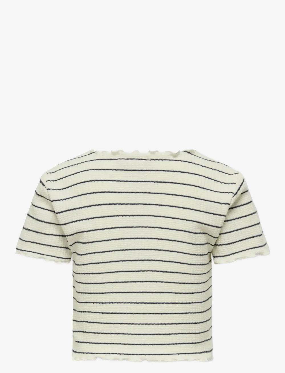 Kids Only - KOGANITS LIFE S/S CROPPED TOP JRS - kurzärmelige - antique white - 2