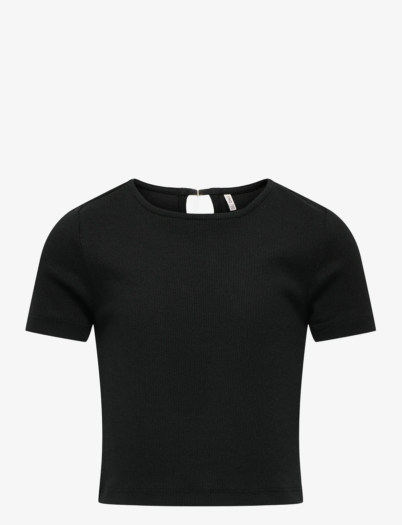 Kids Only - KOGRENE LIFE S/S OPEN BACK TOP JRS - kurzärmelige - black - 1