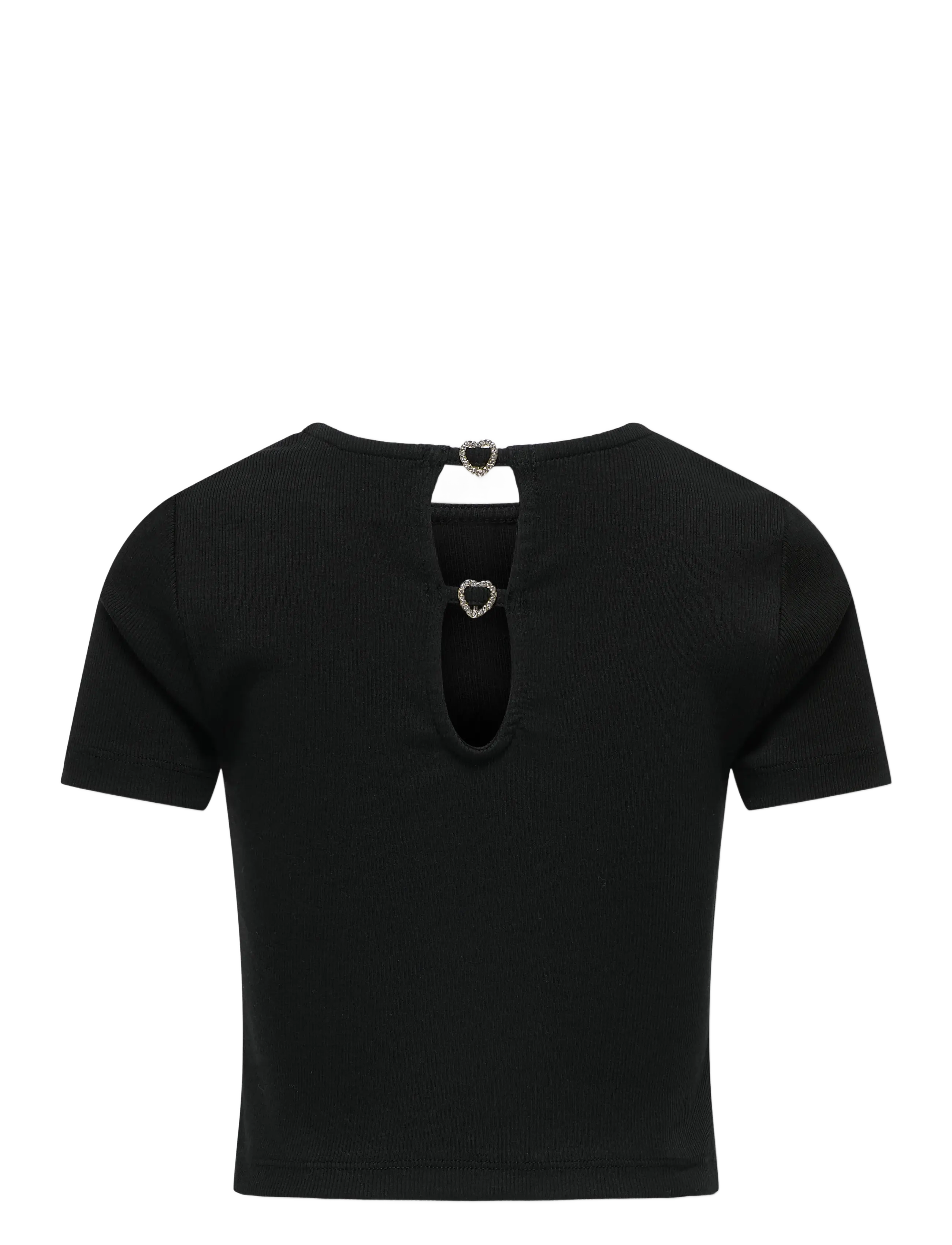 Kids Only - KOGRENE LIFE S/S OPEN BACK TOP JRS - t-shirts à manches courtes - black - 2