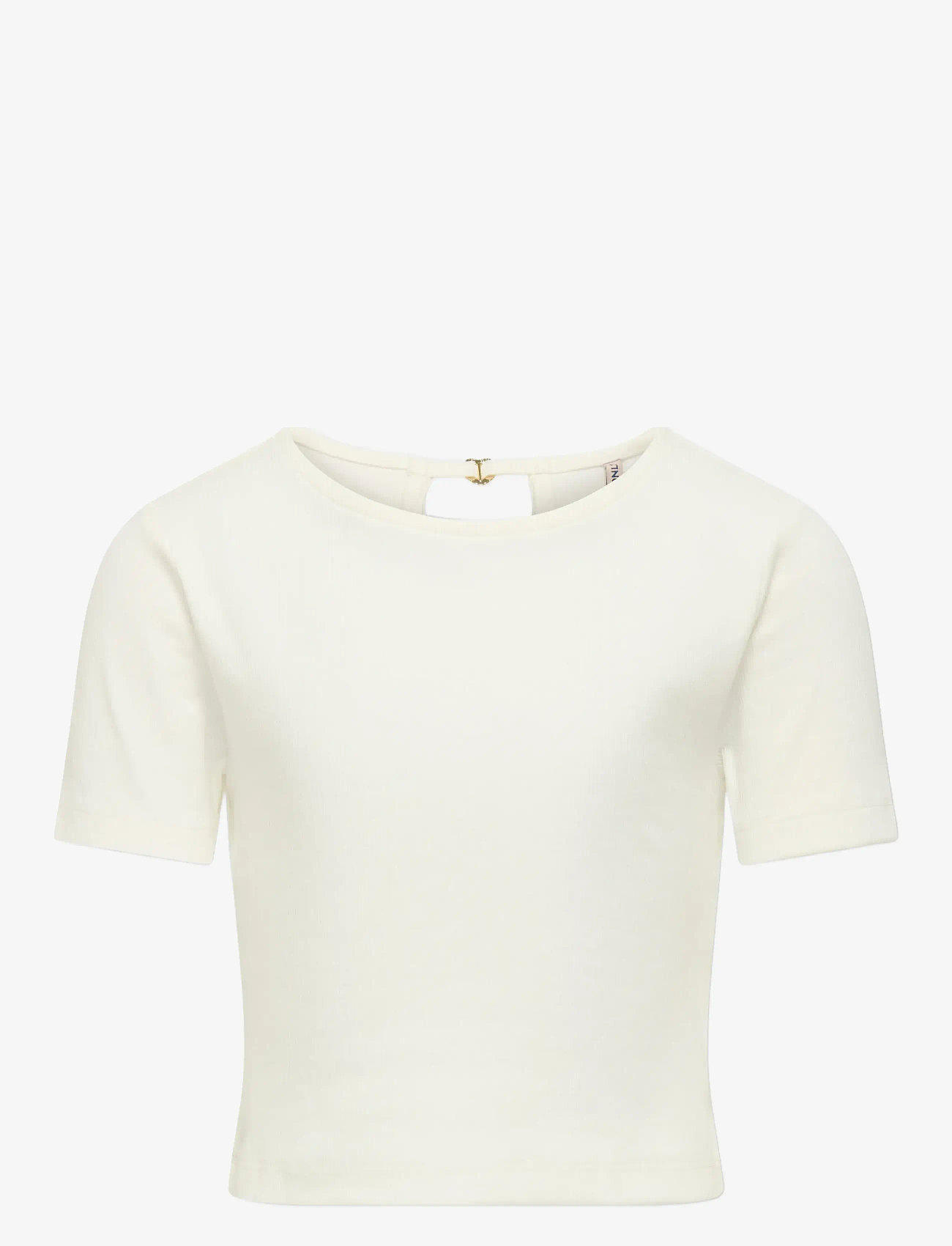Kids Only - KOGRENE LIFE S/S OPEN BACK TOP JRS - kortærmede t-shirts - cloud dancer - 1