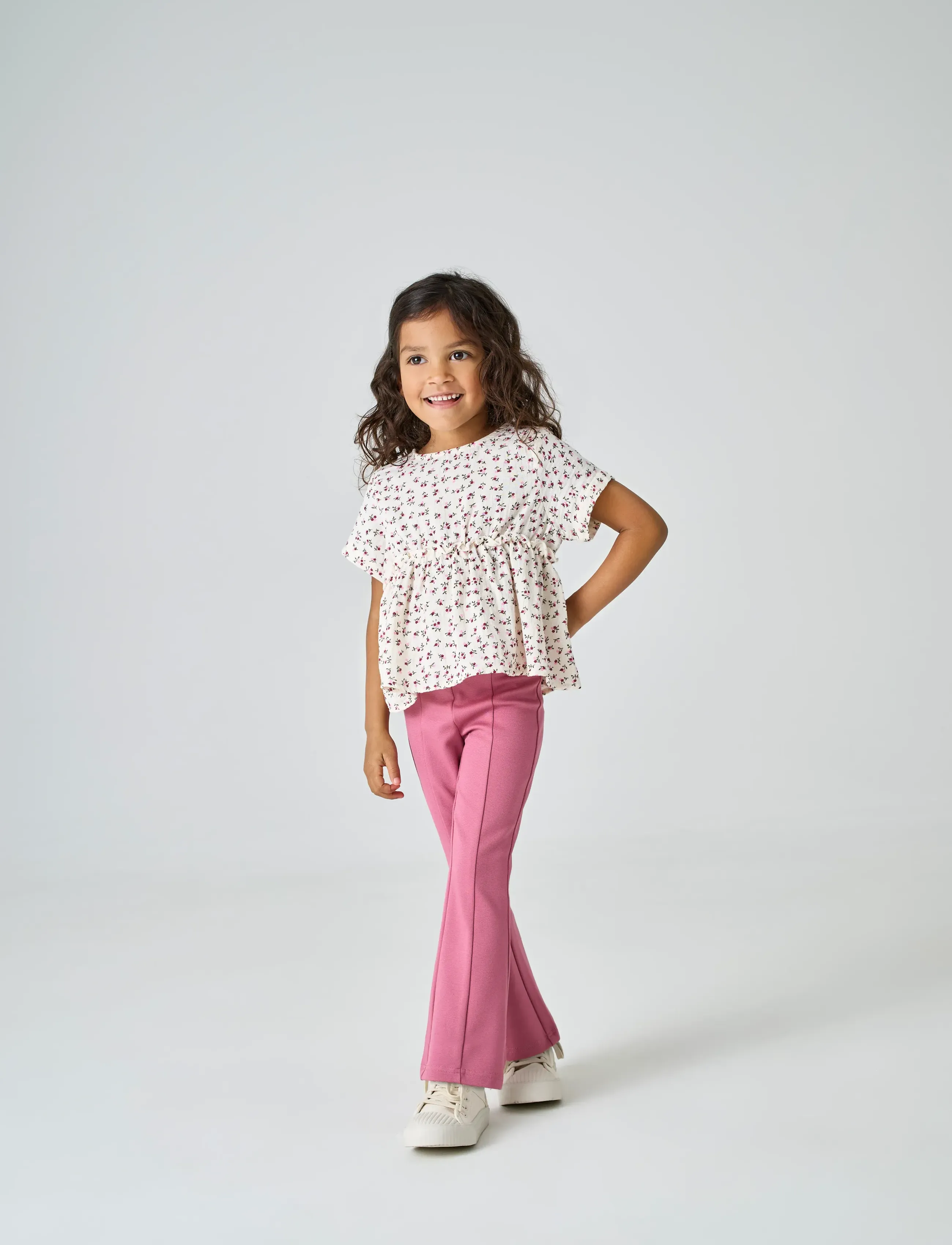 Kids Only KMGPAIGE LIFE FLARED PNT NOOS - Püksid - HEATHER ROSE / pink/rose