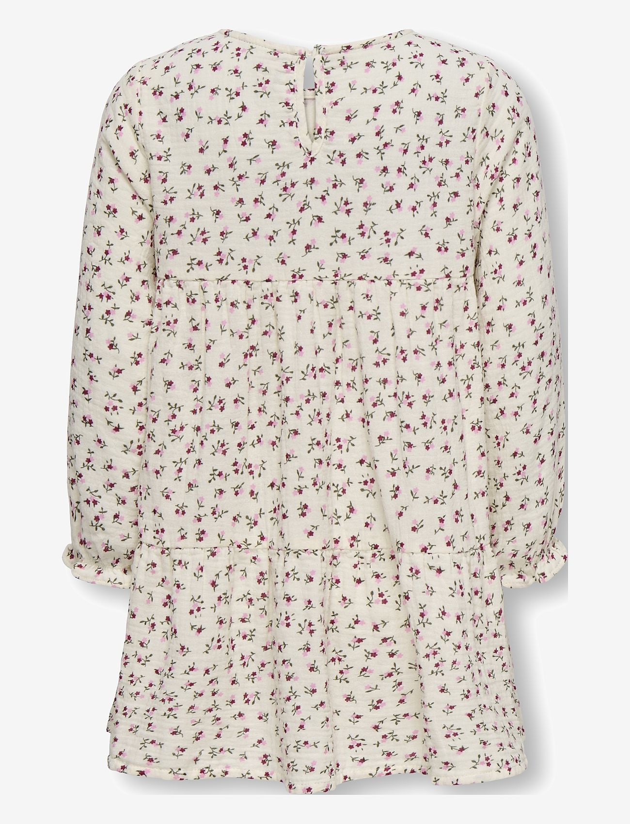 Kids Only - KMGTHYRA LIFE LS A-SH DRESS AOP WVN NOOS - long-sleeved casual dresses - tofu - 2