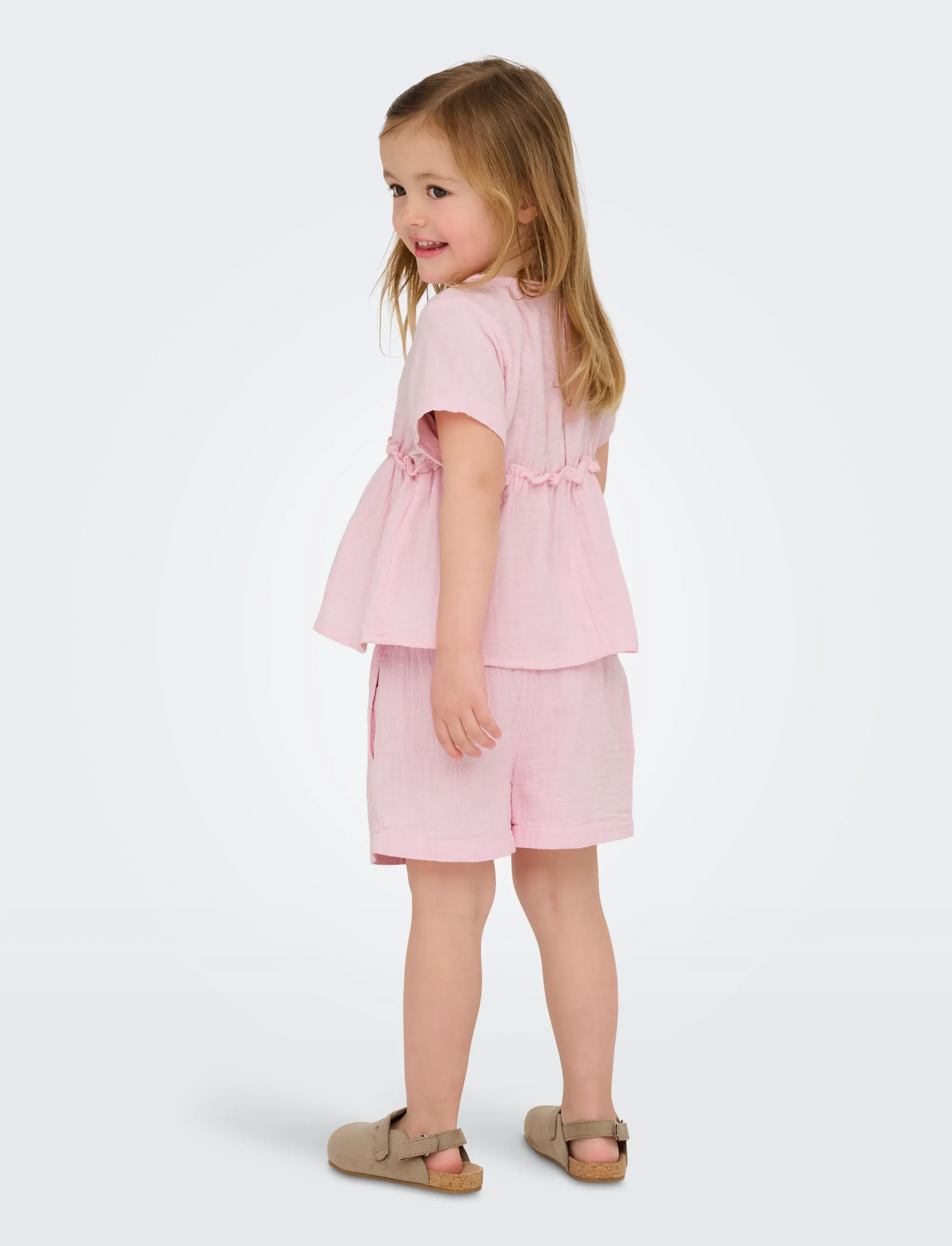 Kids Only - KMGTHYRA LIFE STRING SHORTS WVN NOOS - lühikesed vabaajapüksid - roseate spoonbill - 3