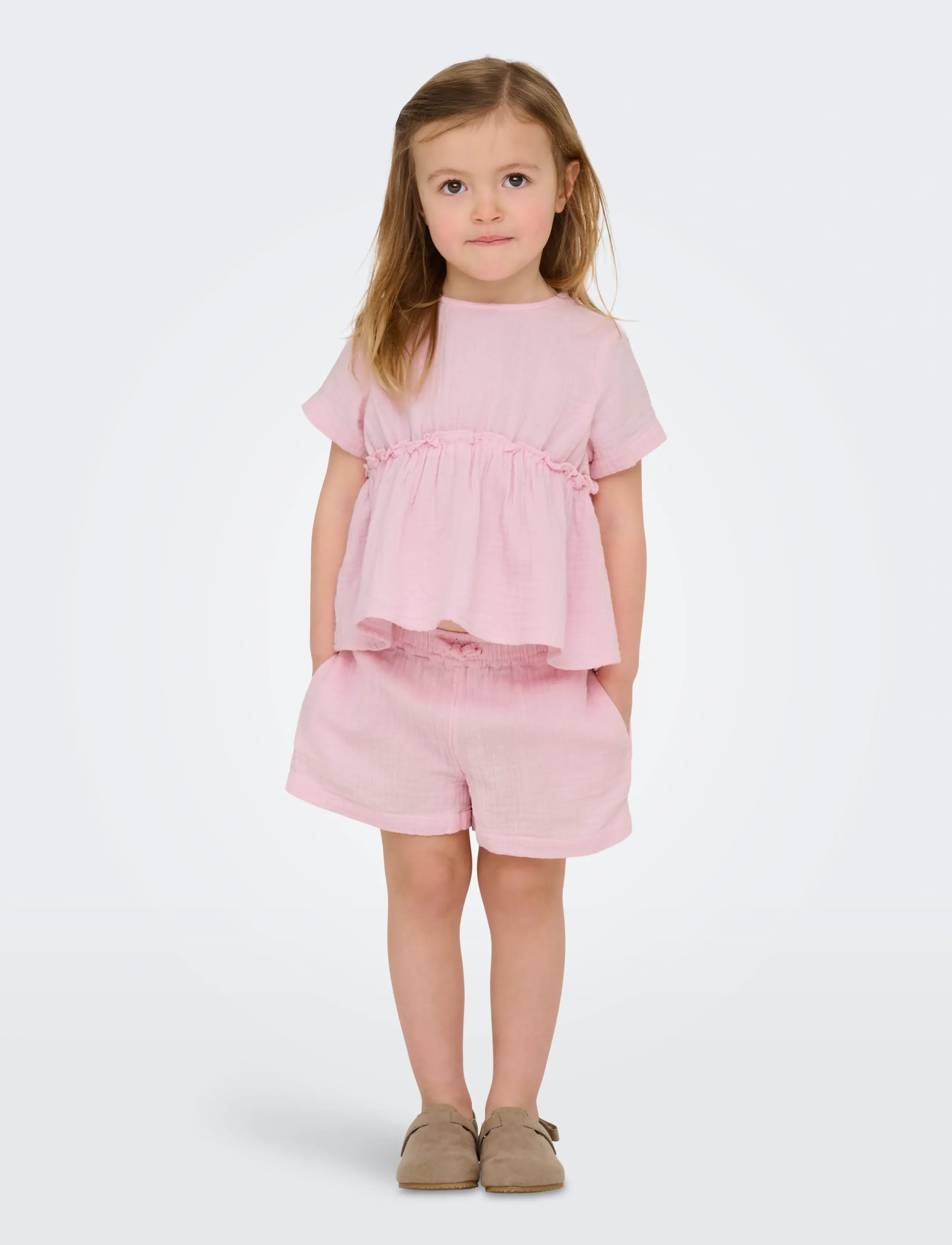 Kids Only - KMGTHYRA LIFE STRING SHORTS WVN NOOS - lühikesed vabaajapüksid - roseate spoonbill - 4