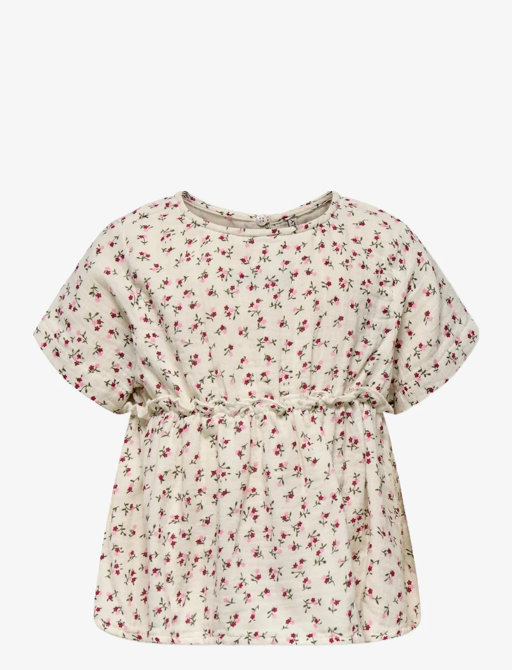 Kids Only - KMGTHYRA LIFE S/S TOP WVN NOOS - blouses & tunics - tofu - 1