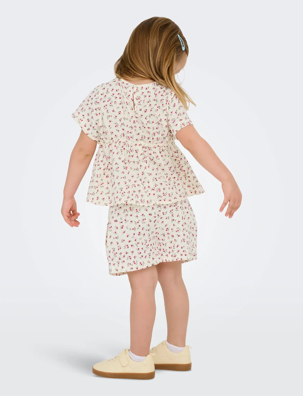 Kids Only - KMGTHYRA LIFE S/S TOP WVN NOOS - blouses & tunics - tofu - 3