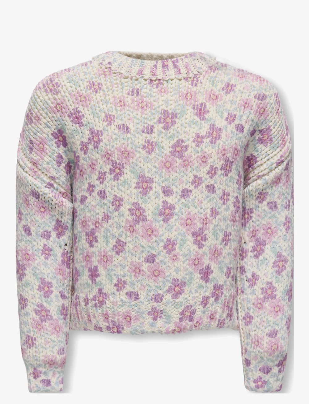 Kids Only - KMGMAJA LIFE LS AOP PULLOVER KNT - gensere - birch - 1