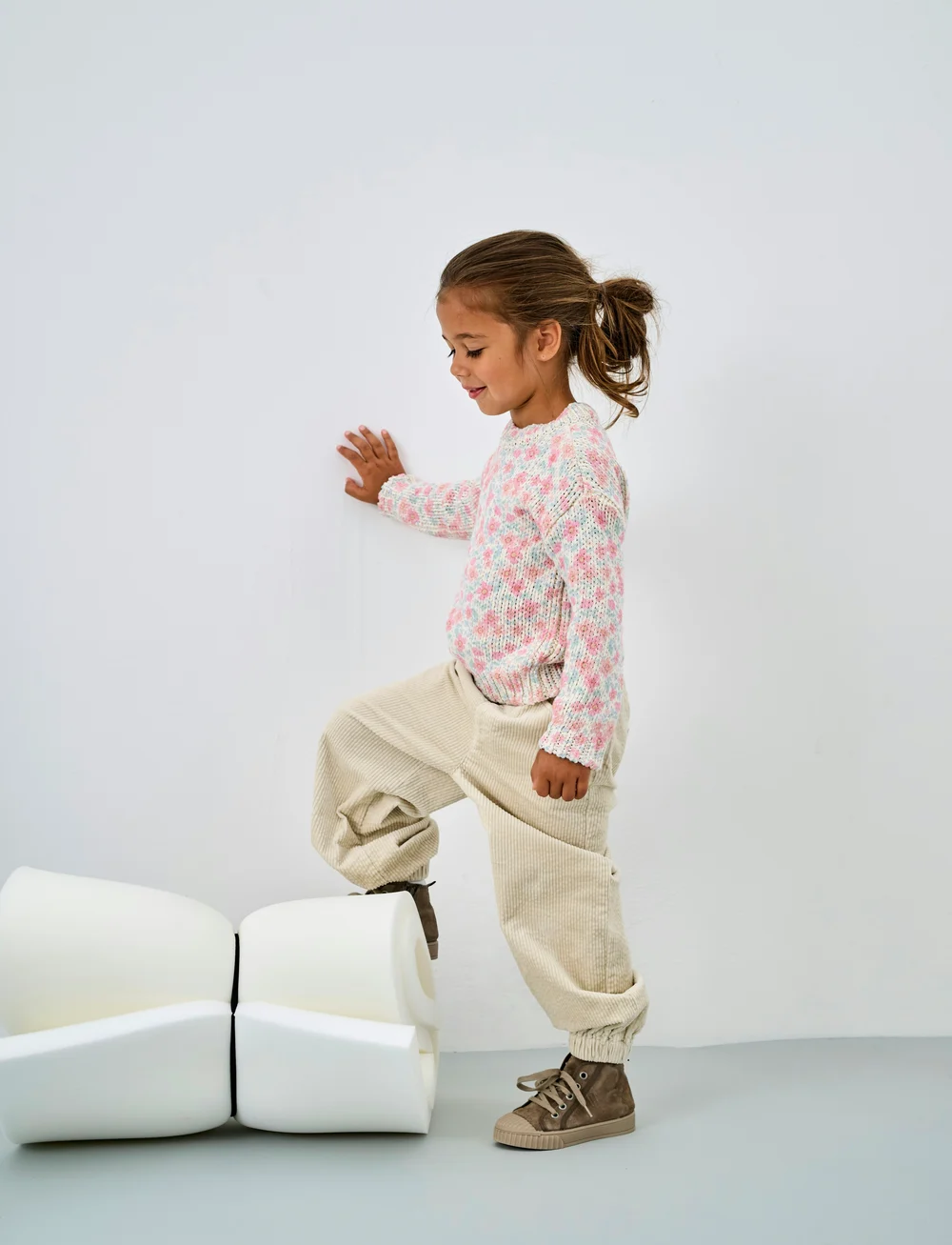 Kids Only - KMGMAJA LIFE LS AOP PULLOVER KNT - gensere - birch - 0