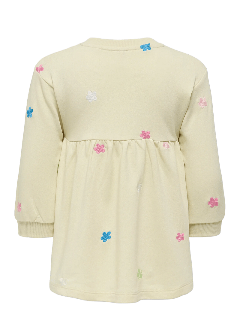 Kids Only - KMGLAVINA LIFE L/S ONECK EMBDRESS UB SWT - langärmelige freizeitkleider - birch - 1