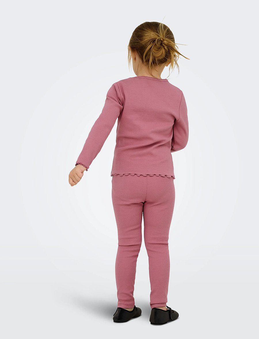 Kids Only - KMGTRINNY SOLID LEGGING JRS NOOS - retuusid - heather rose - 3