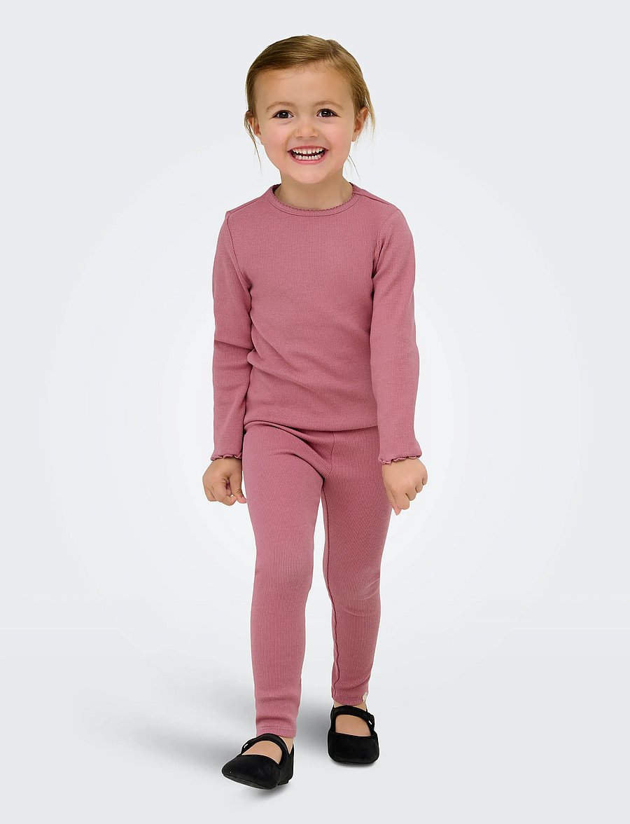 Kids Only - KMGTRINNY SOLID LEGGING JRS NOOS - retuusid - heather rose - 5
