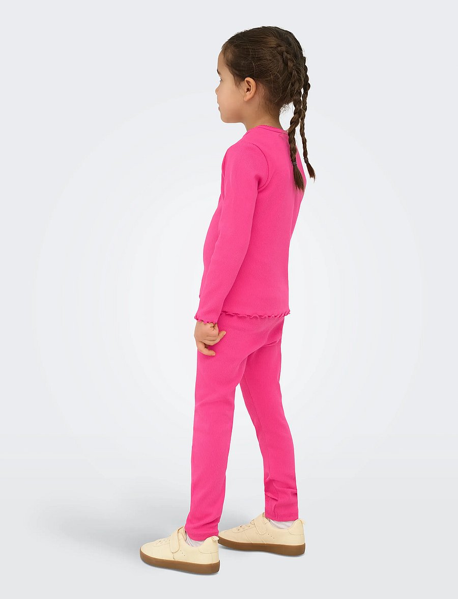 Kids Only - KMGTRINNY SOLID LEGGING JRS NOOS - legingi - magenta - 3