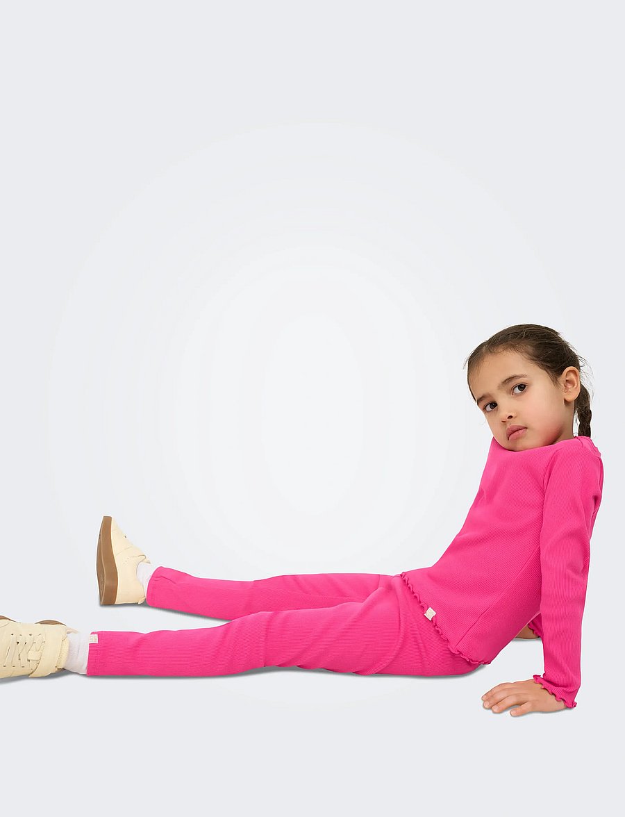Kids Only - KMGTRINNY SOLID LEGGING JRS NOOS - legingi - magenta - 4