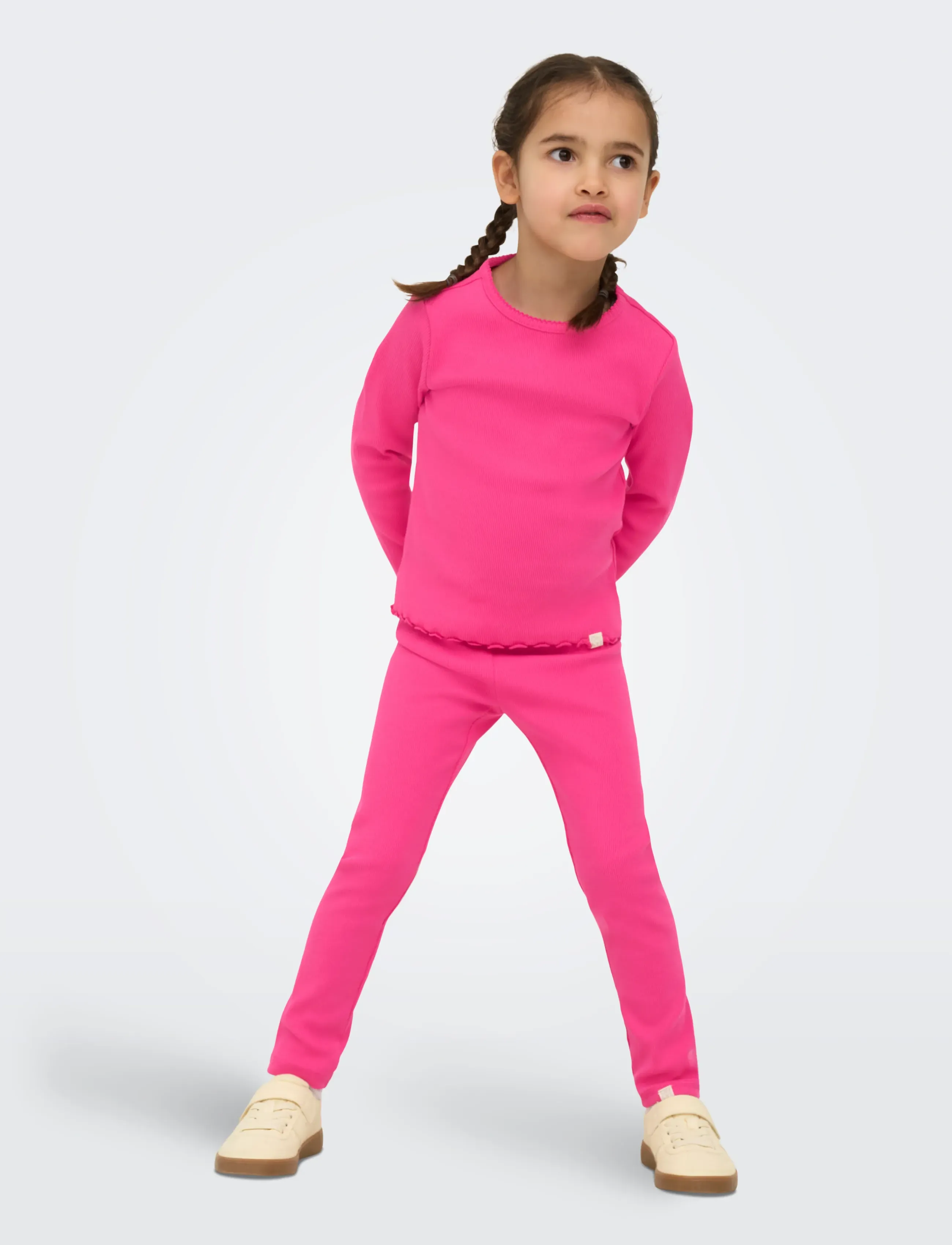 Kids Only - KMGTRINNY SOLID LEGGING JRS NOOS - legingi - magenta - 5