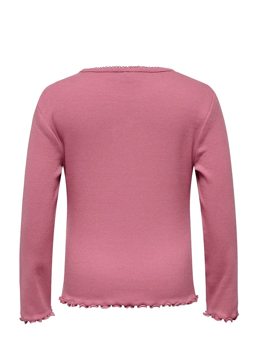 Kids Only - KMGTRINNY LIFE SLD LS ONECK TOP JRS NOOS - langærmede t-shirts - heather rose - 2
