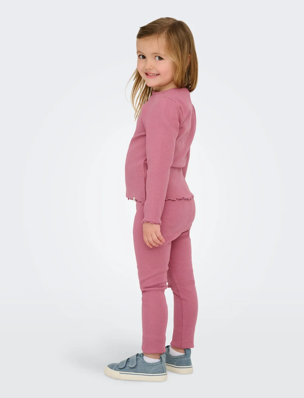 Kids Only - KMGTRINNY LIFE SLD LS ONECK TOP JRS NOOS - långärmade t-shirts - heather rose - 3