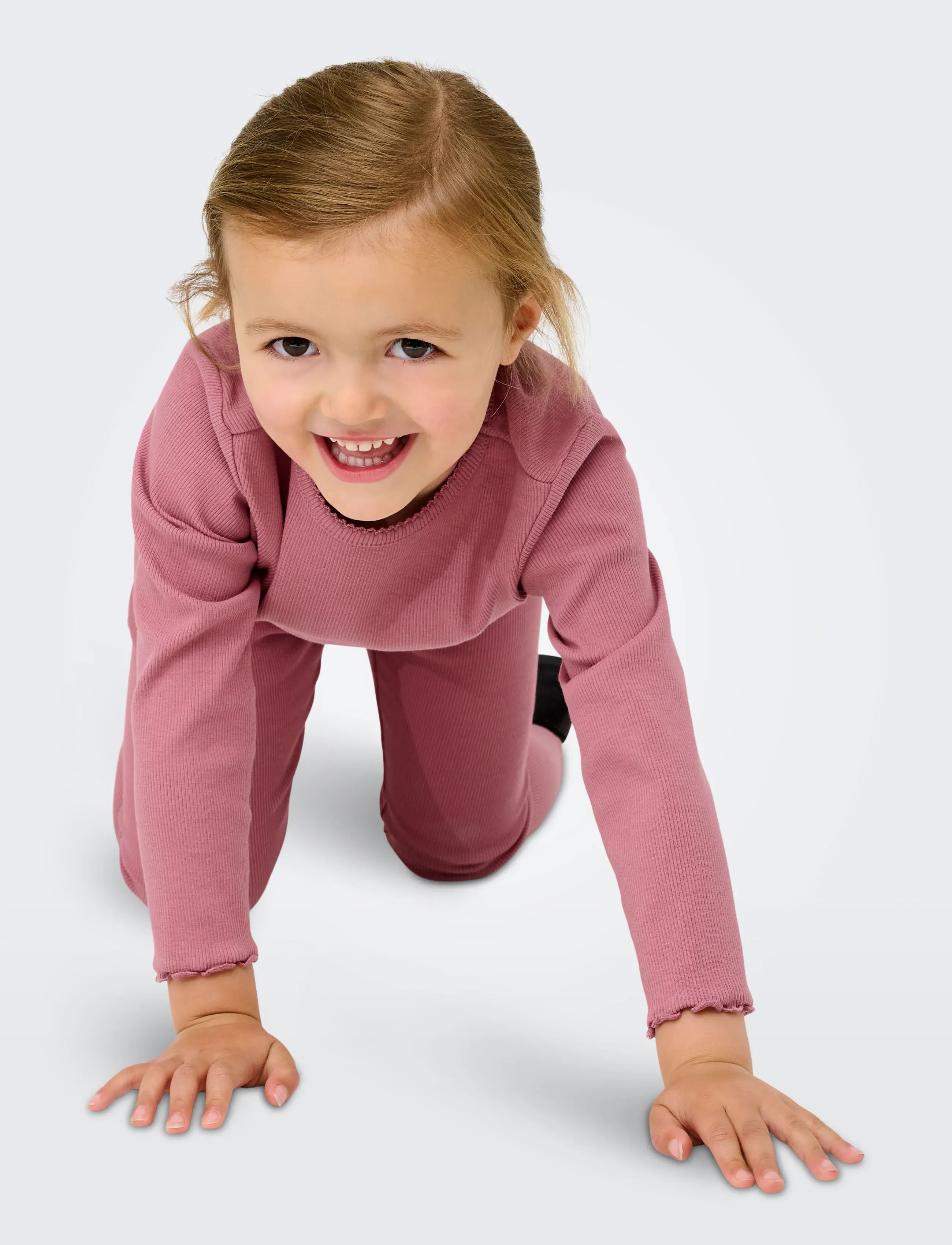Kids Only - KMGTRINNY LIFE SLD LS ONECK TOP JRS NOOS - langærmede t-shirts - heather rose - 5