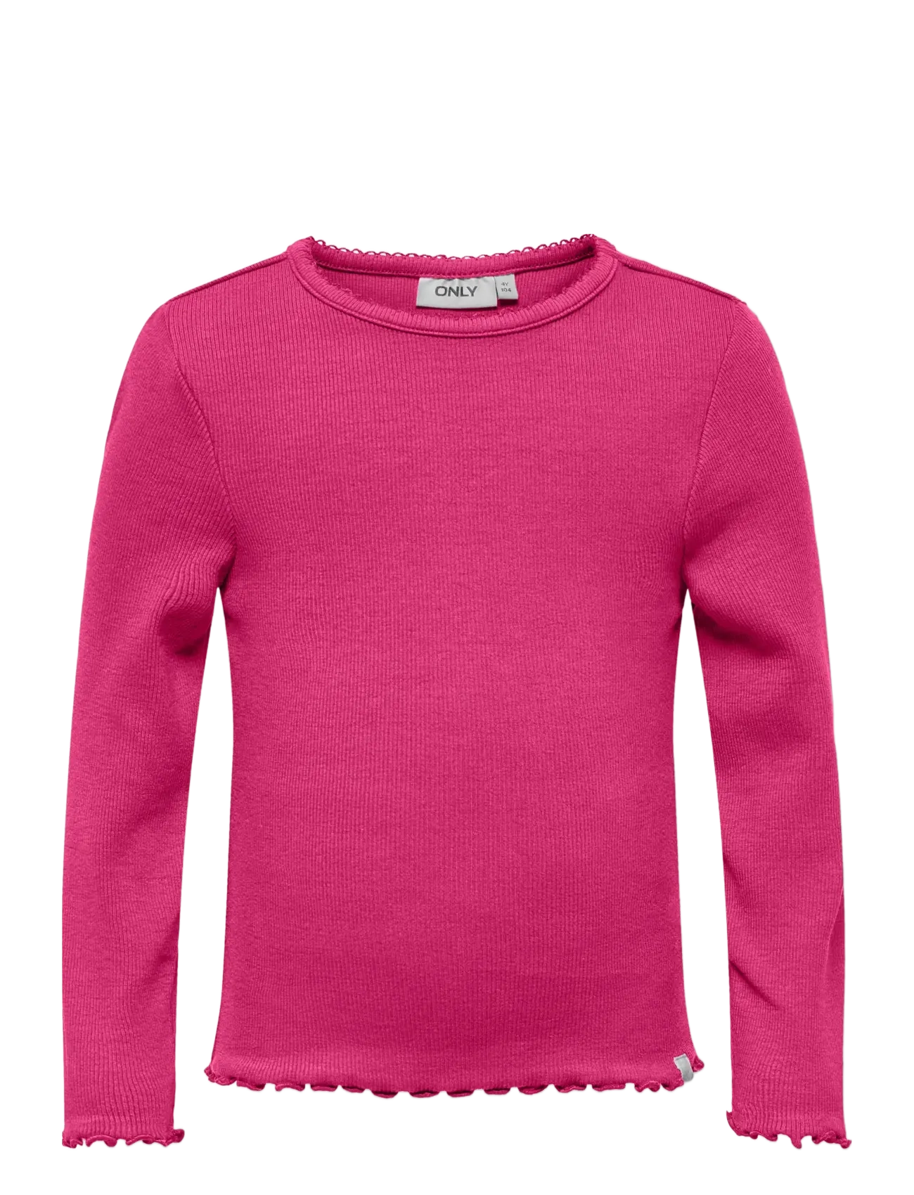 Kids Only KMGTRINNY SLD LS ONECK TOP JRS NOOS - Overdele - MAGENTA / pink/rose