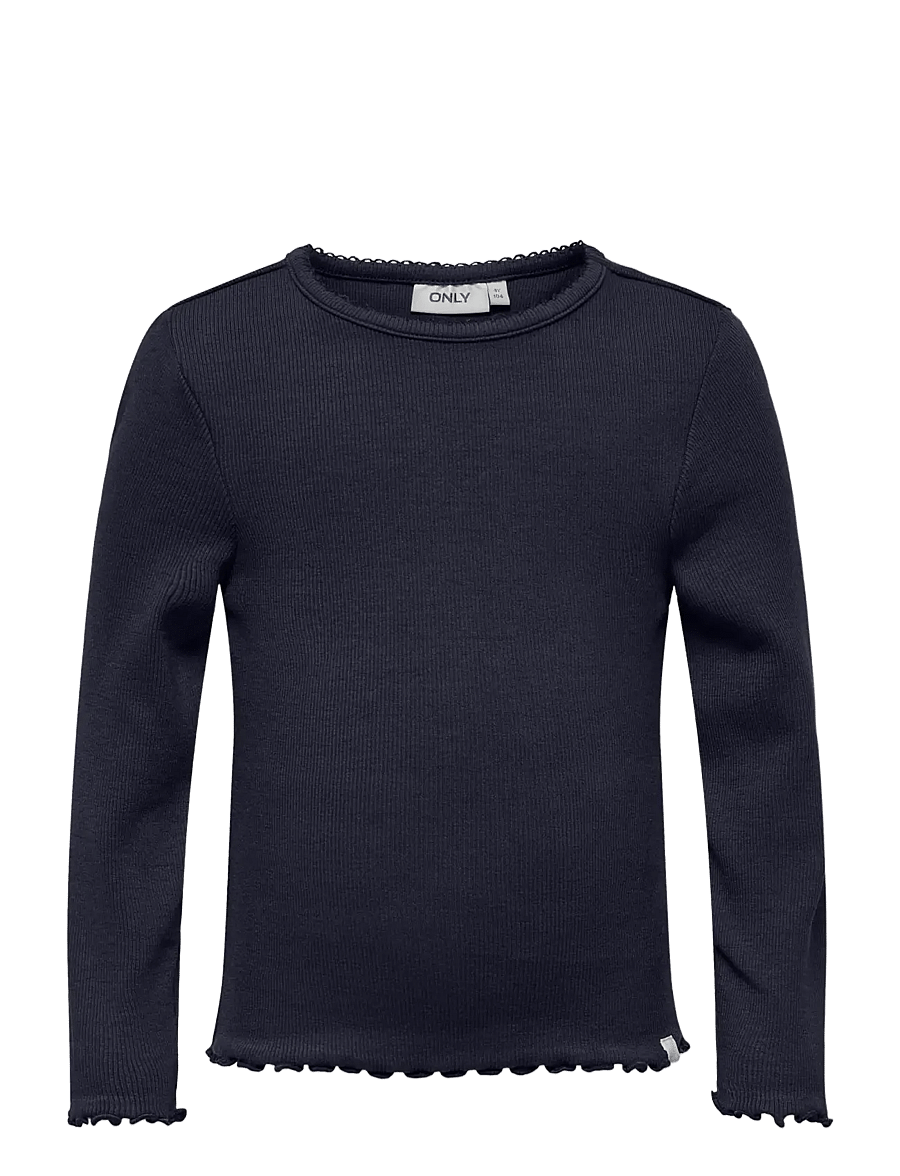 Kids Only - KMGTRINNY LIFE SLD LS ONECK TOP JRS NOOS - langærmede t-shirts - night sky - 1