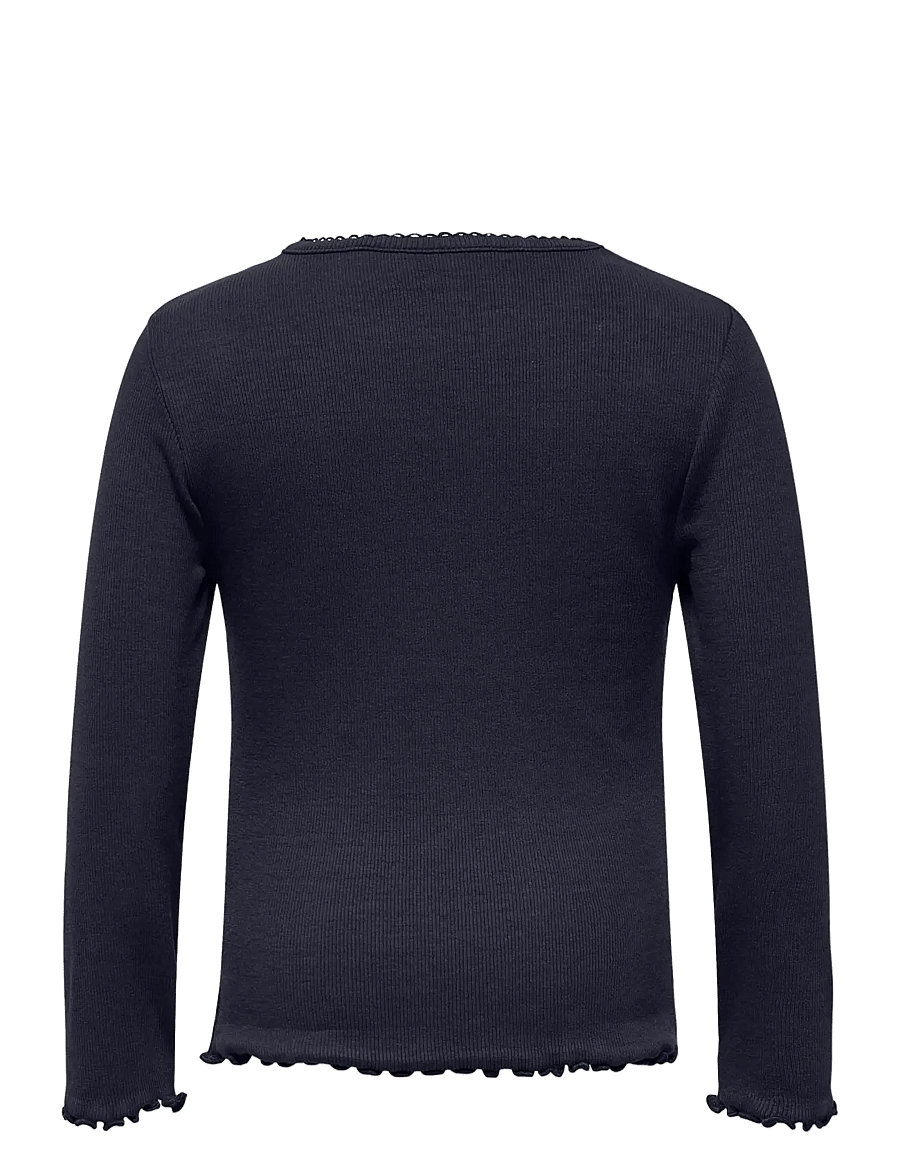 Kids Only - KMGTRINNY LIFE SLD LS ONECK TOP JRS NOOS - langærmede t-shirts - night sky - 2