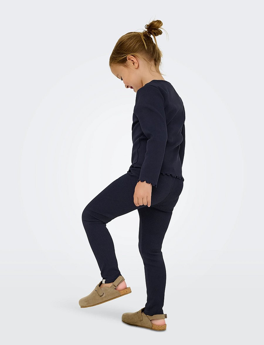 Kids Only - KMGTRINNY LIFE SLD LS ONECK TOP JRS NOOS - langærmede t-shirts - night sky - 3