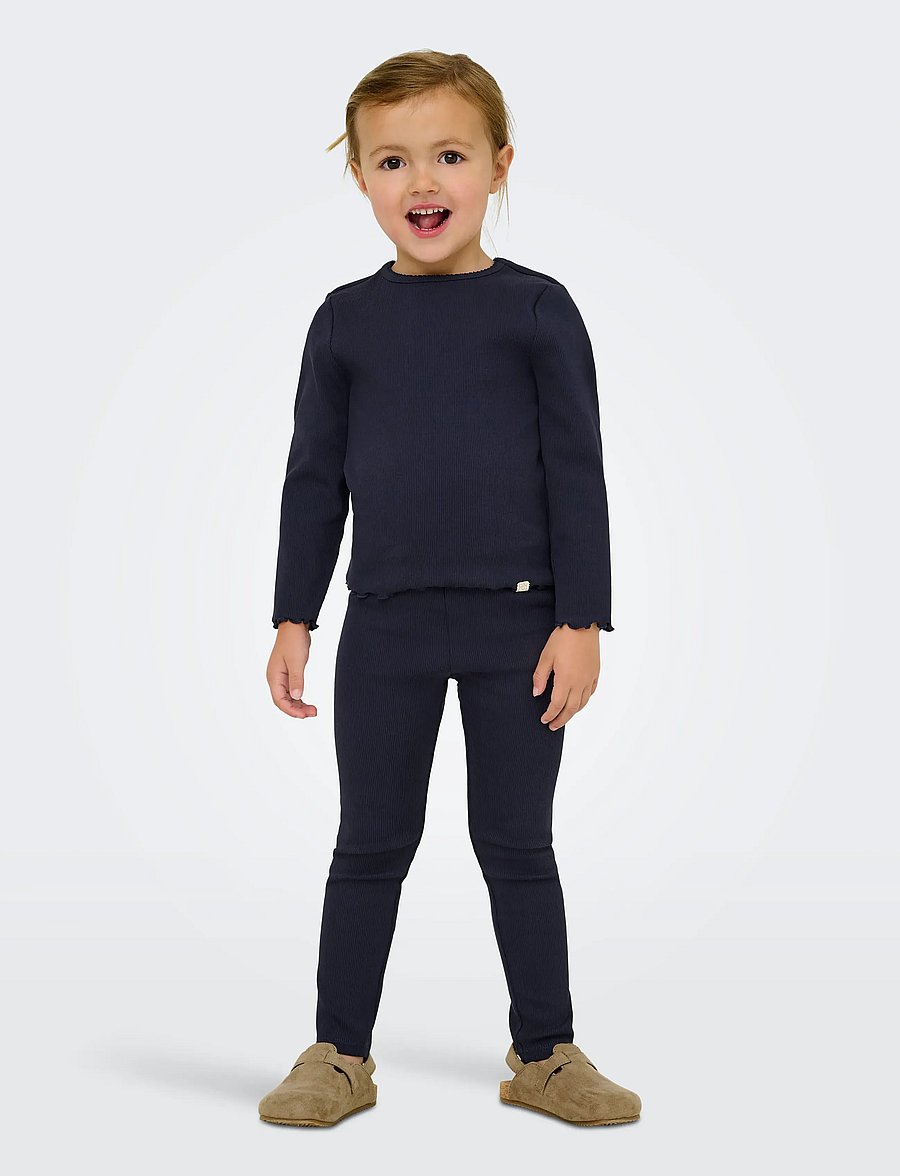 Kids Only - KMGTRINNY LIFE SLD LS ONECK TOP JRS NOOS - langærmede t-shirts - night sky - 5