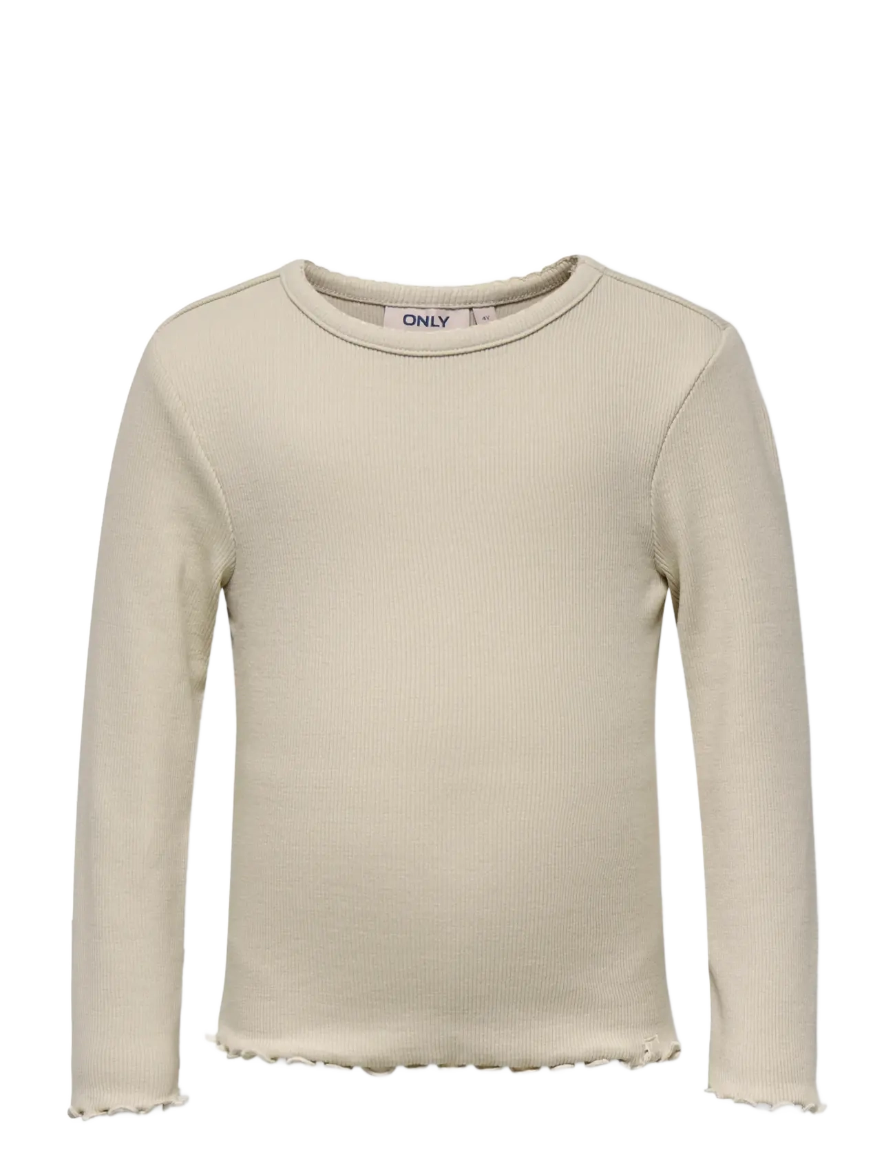 Kids Only KMGTRINNY SLD LS ONECK TOP JRS NOOS - T-shirts - PUMICE STONE / cream
