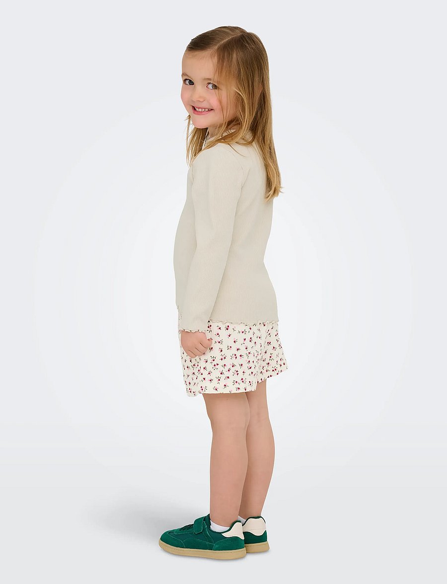 Kids Only - KMGTRINNY LIFE SLD LS ONECK TOP JRS NOOS - langærmede t-shirts - pumice stone - 3