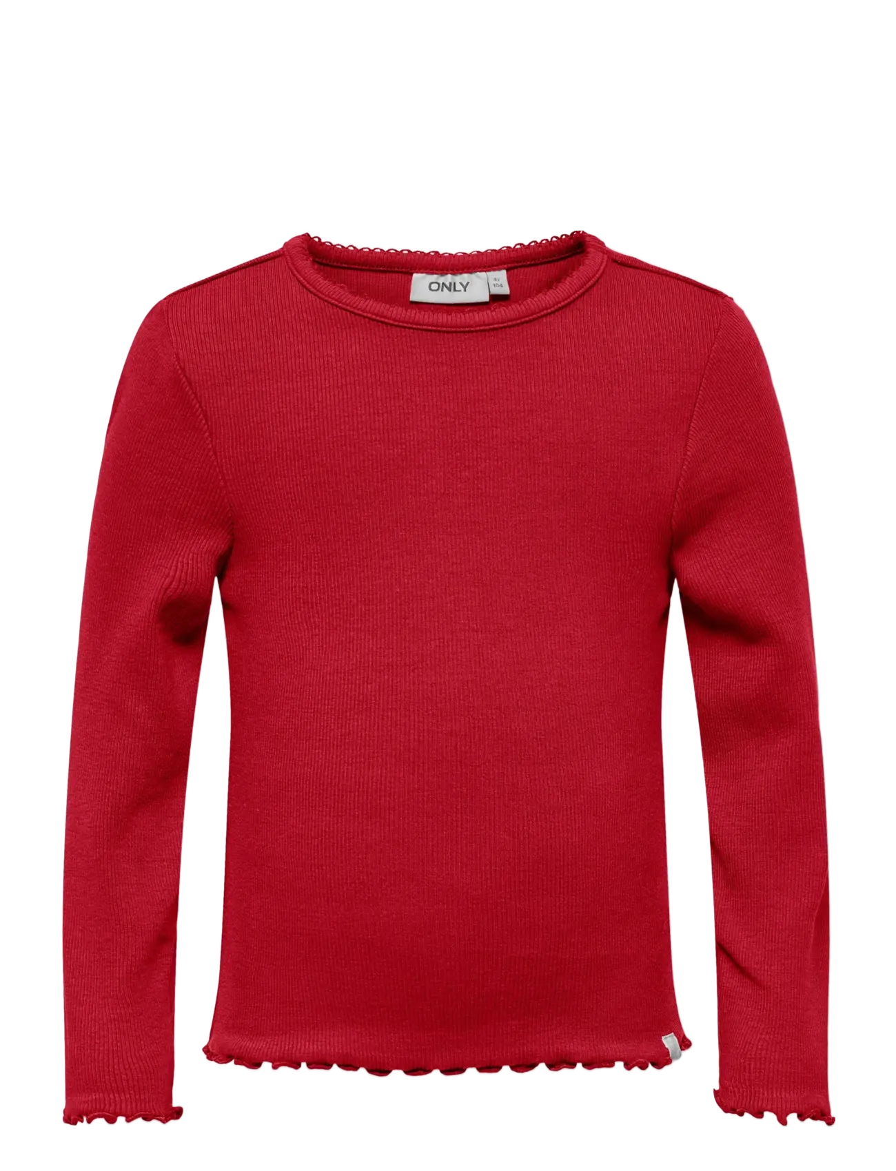 Kids Only KMGTRINNY SLD LS ONECK TOP JRS NOOS - Alussärgid - SALSA / red
