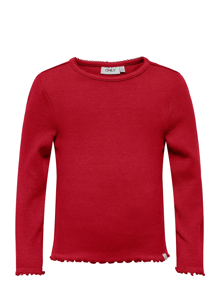 Kids Only - KMGTRINNY SLD LS ONECK TOP JRS NOOS - langärmelig - salsa - 1