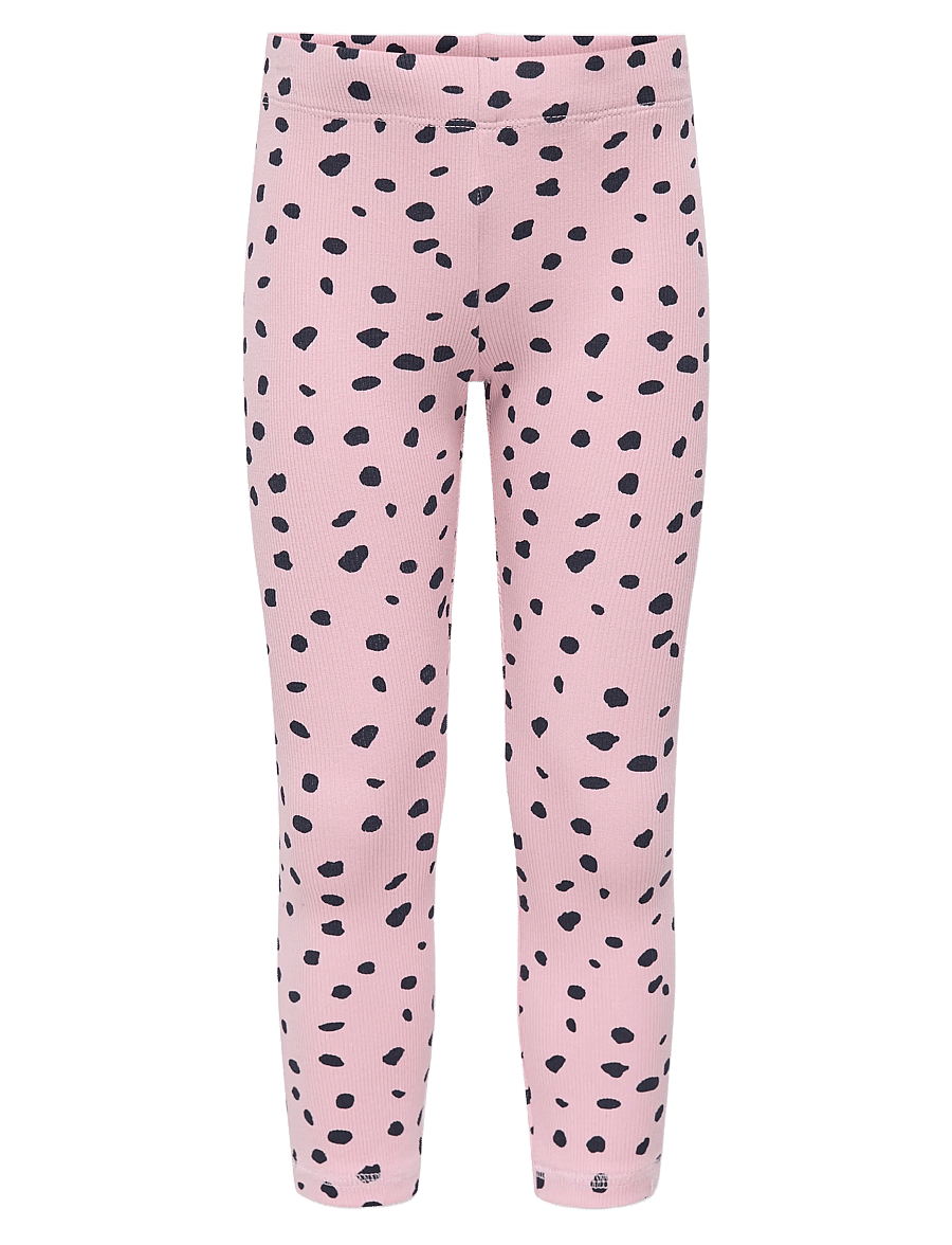 Kids Only - KMGTRINNY AOP BSC LEGGING JRS NOOS - leggings - bleached mauve - 0
