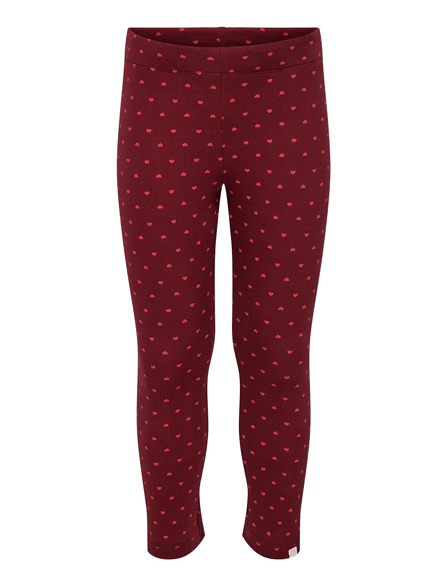 Kids Only - KMGTRINNY AOP BSC LEGGING JRS NOOS - leggings - cabernet - 0