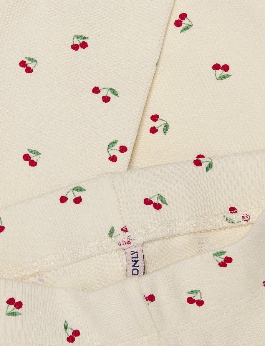 Kids Only - KMGTRINNY AOP BSC LEGGING JRS NOOS - leggings - tofu - 2