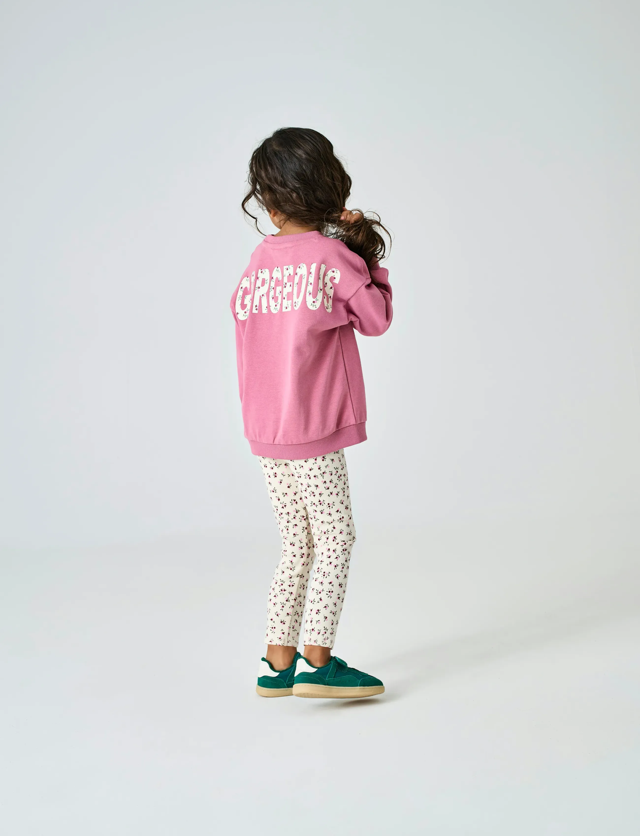 Kids Only - KMGTRINNY AOP BSC LEGGING JRS NOOS - leggings - whitecap gray - 3