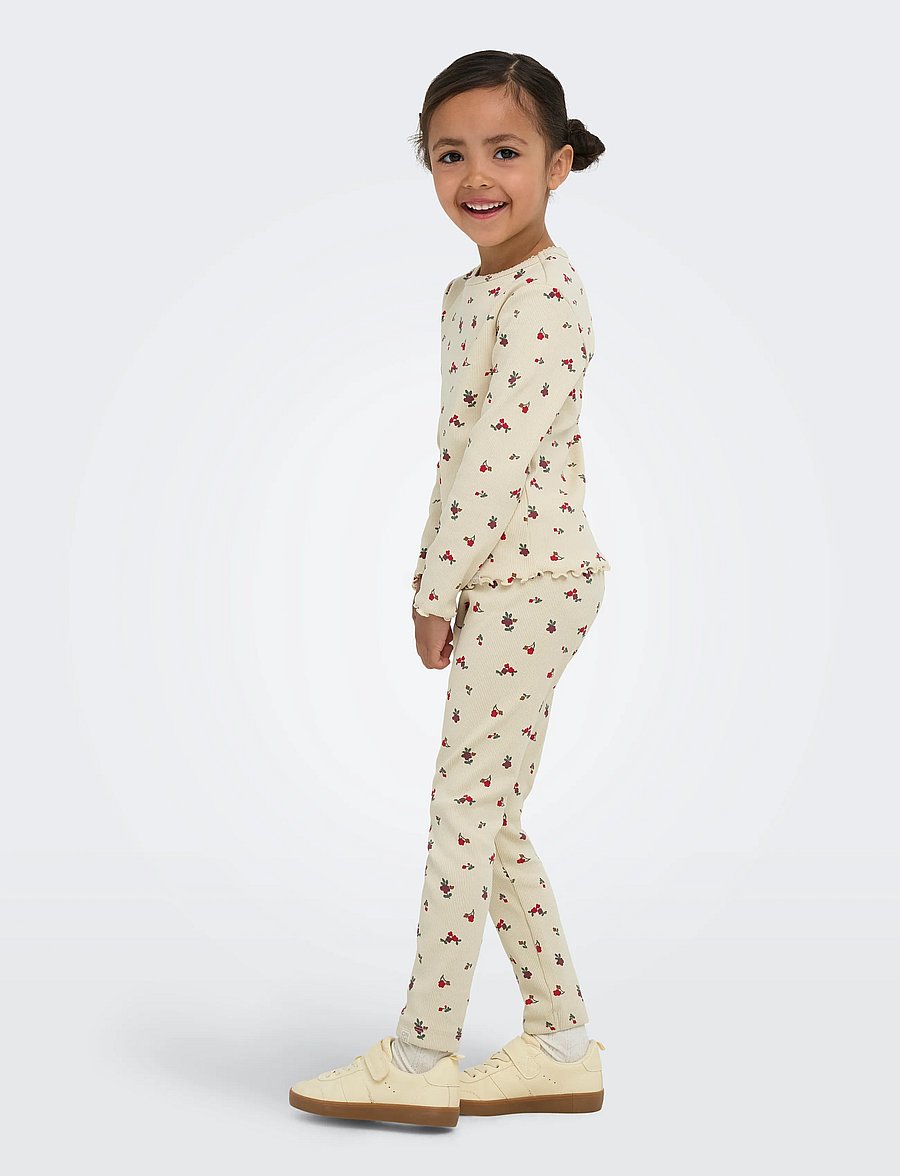Kids Only - KMGTRINNY AOP LS O-NCK TOP JRS NOOS - långärmade t-shirts - birch - 3