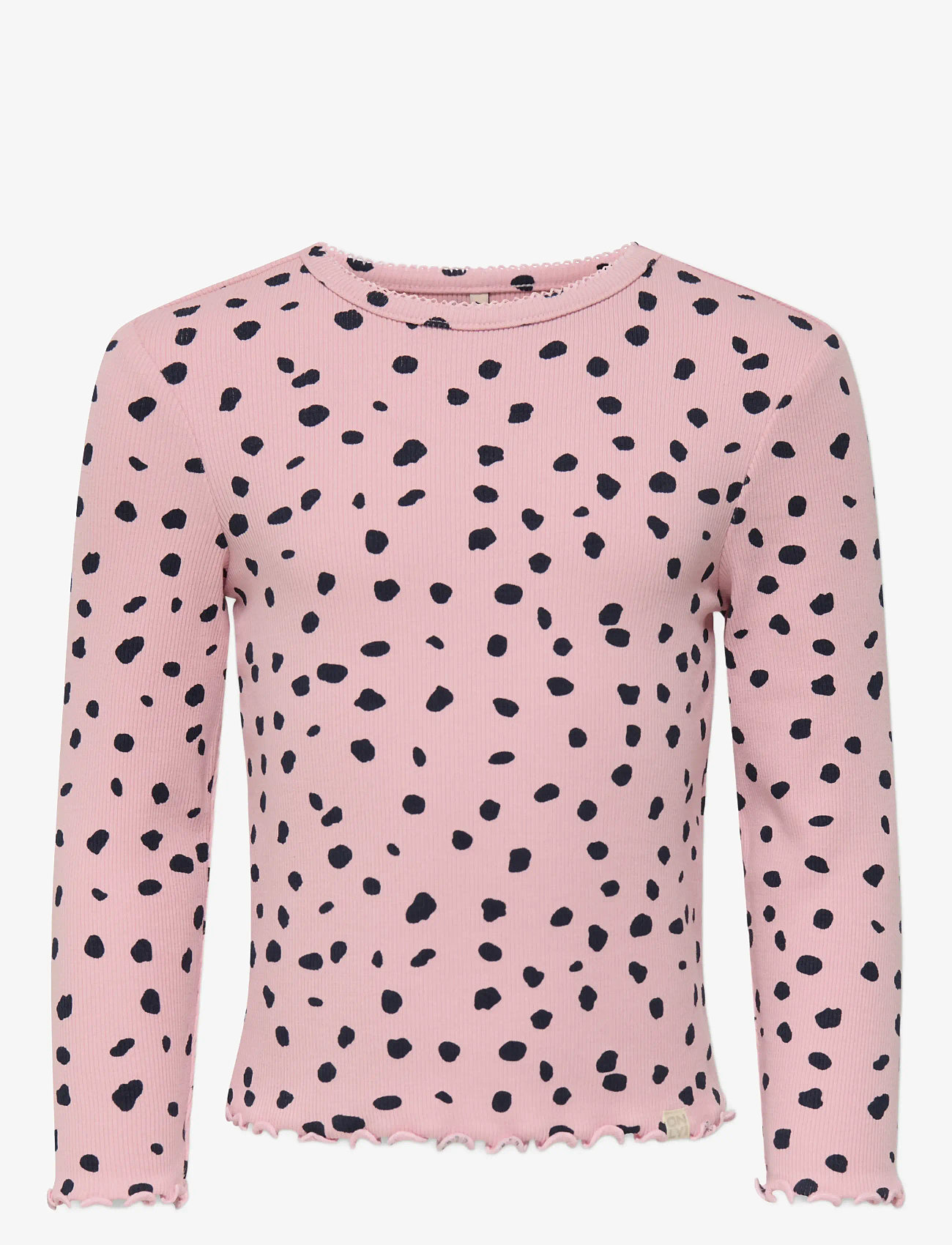 Kids Only - KMGTRINNY AOP LS O-NCK TOP JRS NOOS - långärmade skjortor - bleached mauve - 0