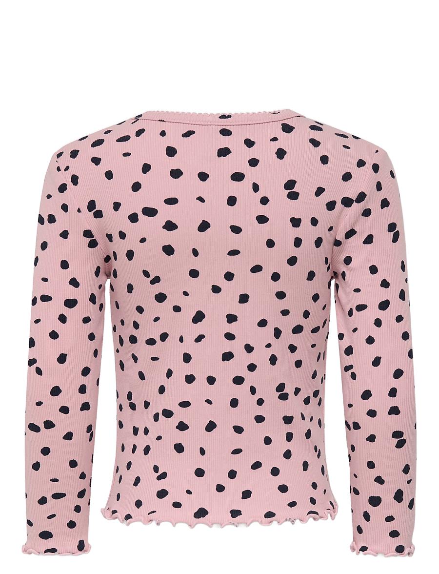 Kids Only - KMGTRINNY LIFE AOP LS O-NCK TOP JRS NOOS - langärmelig - bleached mauve - 1