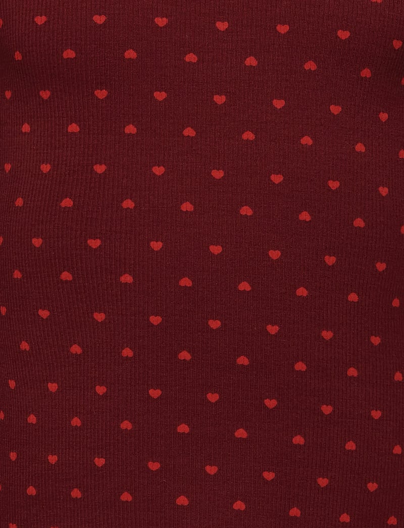 Kids Only - KMGTRINNY LIFE AOP LS O-NCK TOP JRS NOOS - langärmlige hemden - cabernet - 2