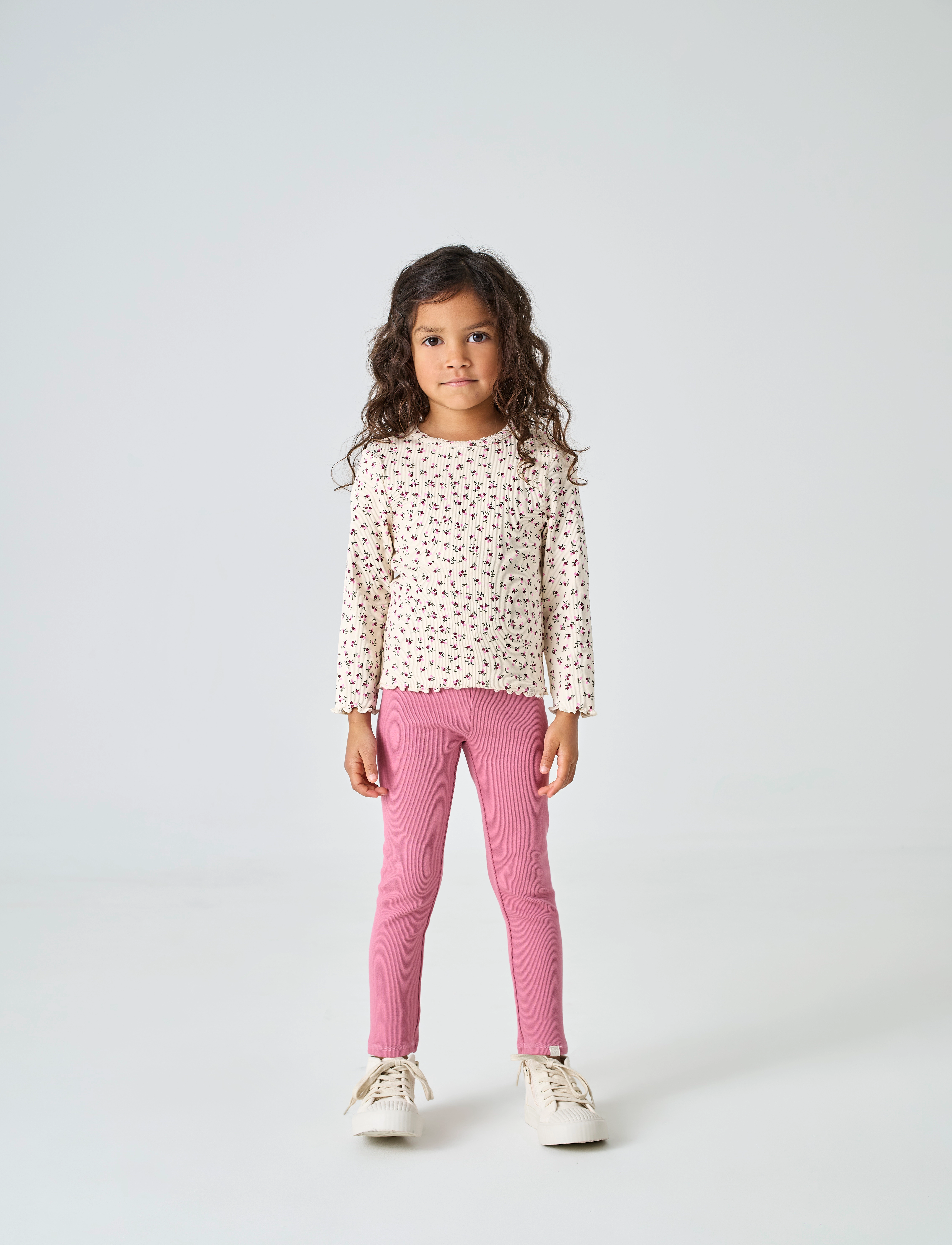 Kids Only Kmgtrinny Life Aop Ls O-Nck Top Jrs Noos, 98, Cream, T-Shirts > Langærmede T-shirts, Børn