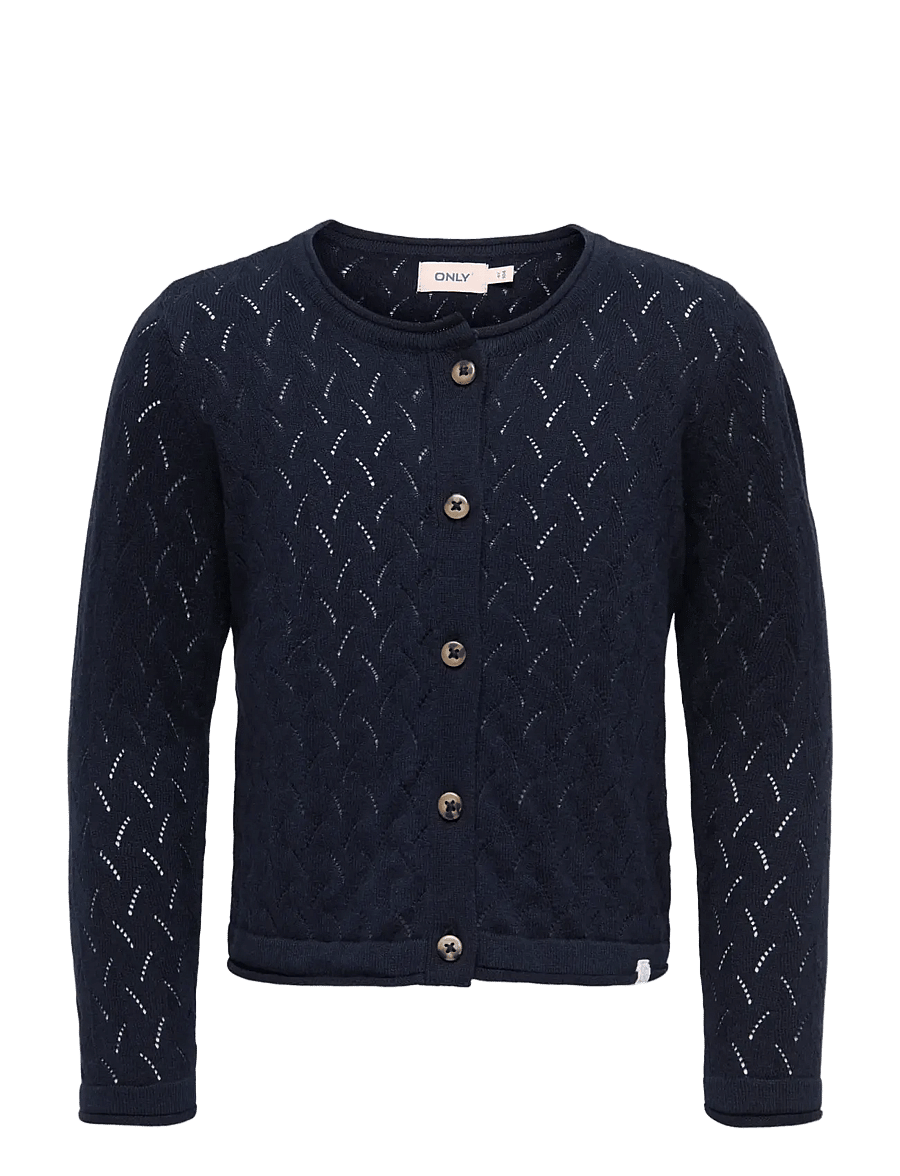 Kids Only - KMGMEGAN LIFE LS CARDIGAN KNT NOOS - gilets - night sky - 1