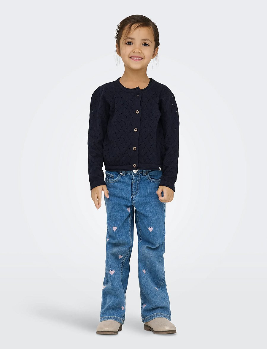 Kids Only - KMGMEGAN LIFE LS CARDIGAN KNT NOOS - neuletakit - night sky - 4