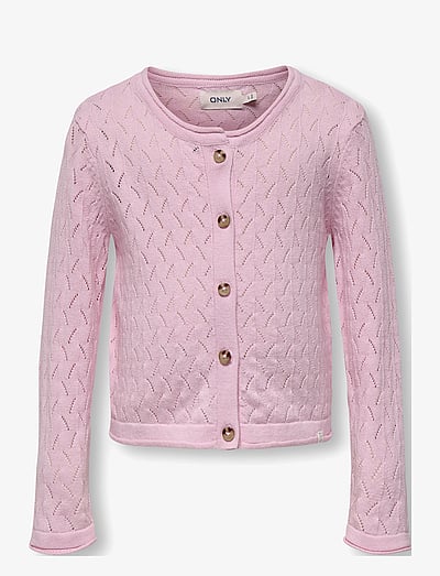 Kids Only KMGMEGAN LIFE LS CARDIGAN KNT NOOS - Kleidung - ROSEATE SPOONBILL / pink/rose