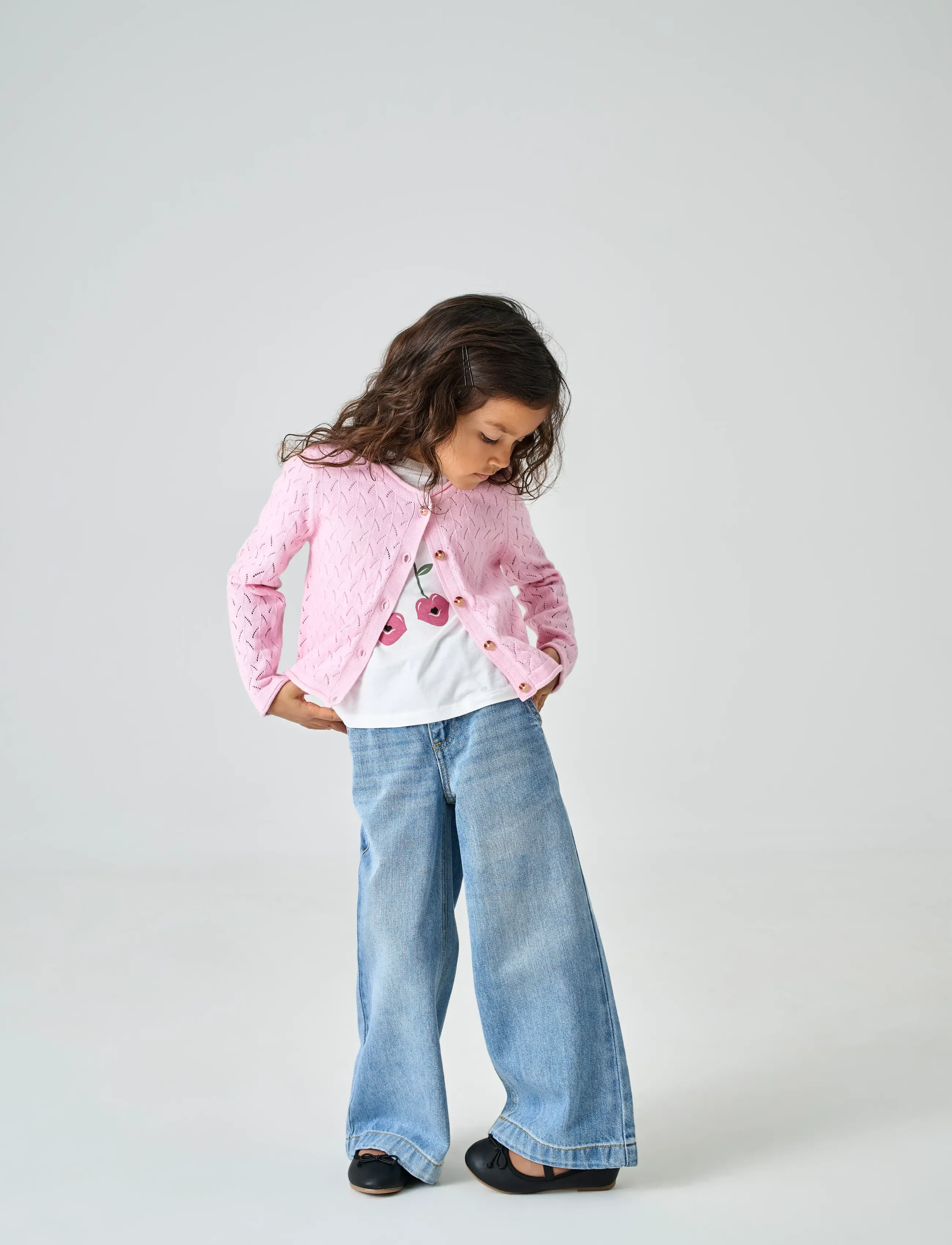 Kids Only - KMGMEGAN LIFE  LS CARDIGAN KNT NOOS - gilets - roseate spoonbill - 3